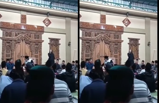 viral wanita nyanyi di depan jemaah pengajian pria tuai sorotan