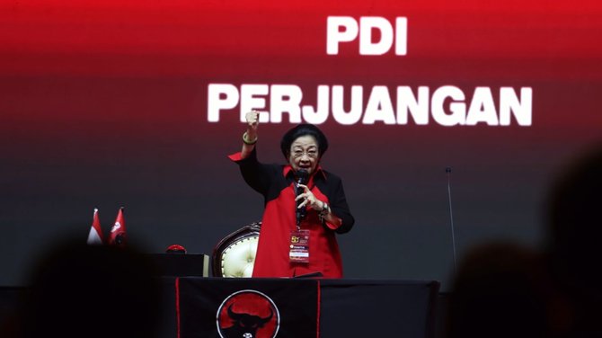 pidato megawati di hut pdip