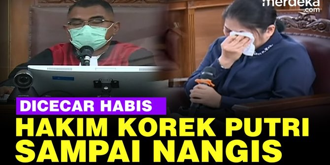 VIDEO: Hakim Cecar Habis Putri Candrawathi Sampai Nangis di Sidang