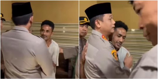 Pelukan Hangat Kombes Polisi ke Ayah Korban Pembunuhan di Makassar, Ini Momen Harunya