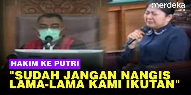 VIDEO: Putri Banjir Air Mata saat Sidang, Hakim Minta Jangan Nangis Lama-Lama