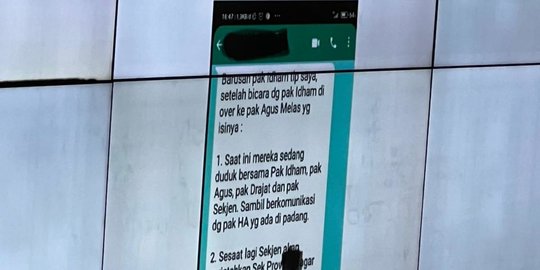 Terungkap Isi Percakapan WhatsApp Dugaan Ketua KPU Curang