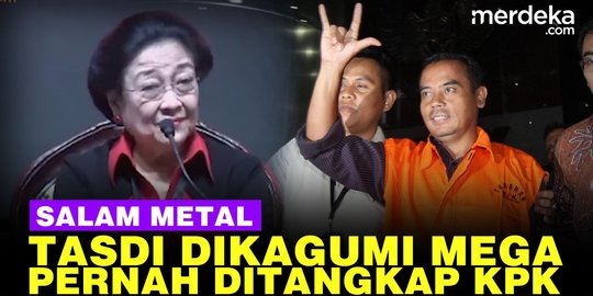 VIDEO: Mengingat Aksi Tasdi, Sosok Dikagumi Mega beri Salam Metal Ditangkap KPK