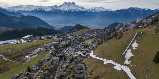 Potret Miris Salju di Resor Ski Swiss Menghilang Akibat Perubahan Iklim