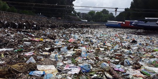 Penampakan Sampah-Sampah Plastik Penuhi Pantai Oesapa Kupang