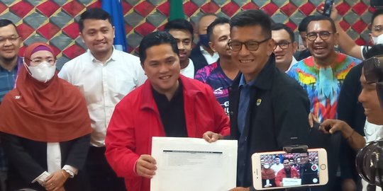 Didukung Kaesang hingga Raffi Ahmad, Begini Momen Erick Thohir Daftar Ketum PSSI