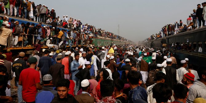 Bak Ibadah Haji, Jutaan Umat Muslim Bersatu di Bangladesh