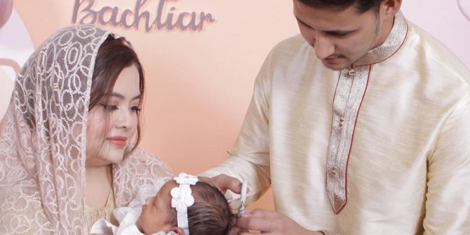 Momen Aqiqah Baby Shafanina Anak Kedua Tasya Kamila, Banjir Doa dari Netizen