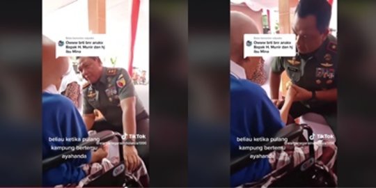 Momen Jenderal TNI Pulang Kampung, Temui Sang Ayah Tunjukkan Bintang di Pundak