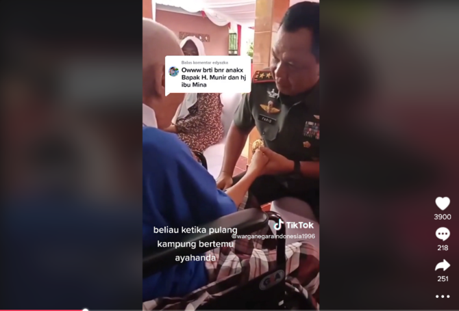 momen jenderal tni pulang ke kampung halaman