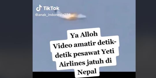 CEK FAKTA: Video Ini Bukan Detik-Detik Jatuhnya Yeti Airline di Nepal