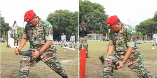 Kekuatan Kolonel TNI Sabdono, Perwira Kopassus Mampu Patahkan Besi