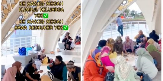 Viral Masjid Al Jabbar Kini Jadi Tempat Piknik Dadakan, Begini Reaksi Warganet