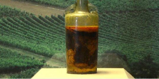 Begini Penampakan Botol Wine Berusia 1.700 Tahun, Isinya Masih Utuh