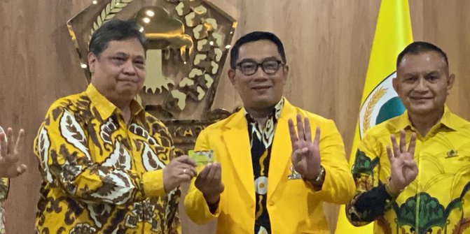 Gabung Golkar, Ridwan Kamil Yakin Banyak Gen Z akan 'Menguning'