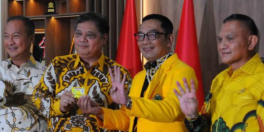 Ridwan Kamil Janji Kampanyekan Airlangga Capres ke Berbagai Daerah