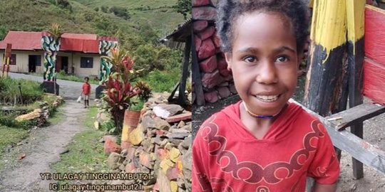 Bocah Papua Malu-Malu Masuk ke Markas Brimob, Ternyata Mau Transaksi ini