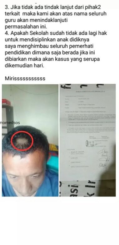 viral tak terima rambut anaknya dipotong orang tua gunting paksa rambut guru