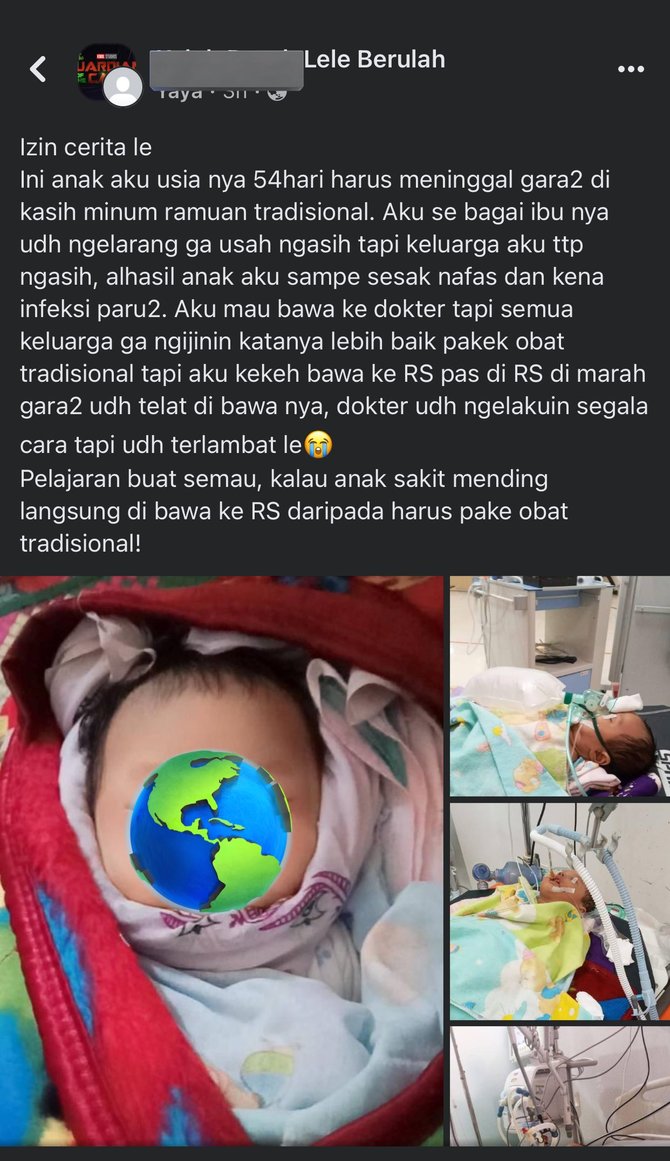 bayi usia 54 hari meninggal dunia usai diberi jamu kisahnya bikin miris