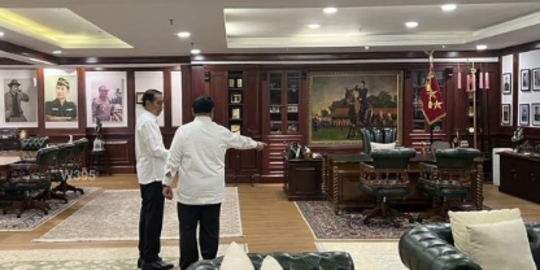 Begini Momen Jokowi Sidak Ruang Kerja Menhan, Prabowo Jelaskan Hal Ini