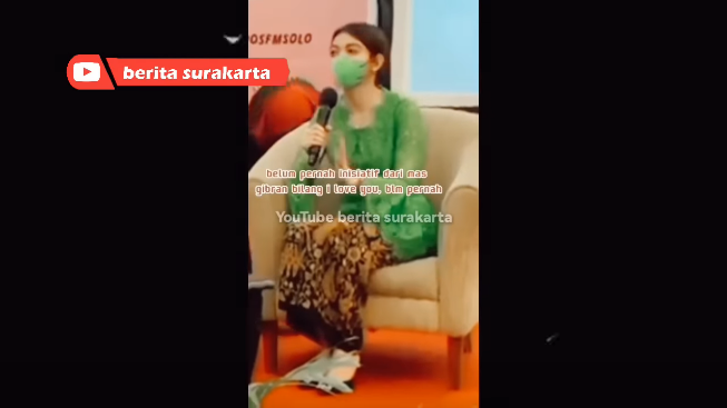 jawaban selvi ananda ditanya sisi romantis gibran rakabuming