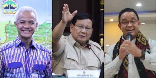 Survei LSI: Elektabilitas Prabowo dan Anies Saling Kejar