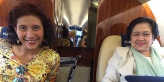 5 Potret Kedekatan Susi dengan Megawati, Ada Momen Dirangkul dan Tersenyum