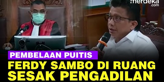 VIDEO: Pembelaan Puitis Ferdy Sambo, Setitik Harapan Dalam Ruang Sesak Pengadilan