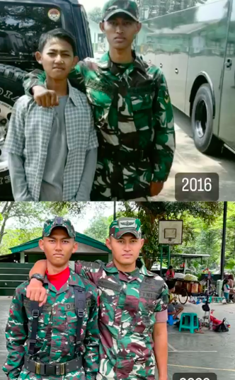 usai dilantik tni ini disuruh push up oleh sang kakak ending nya berpelukan