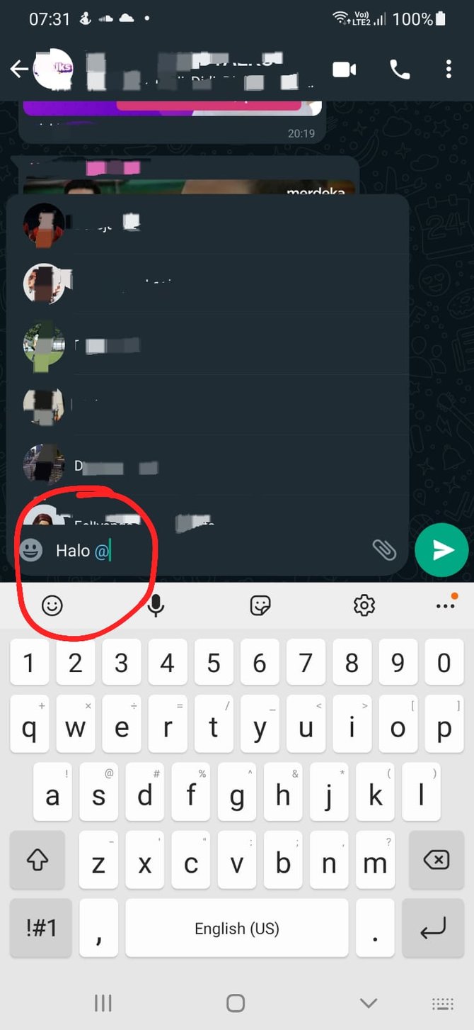cara mention orang di grup wa mudah kok