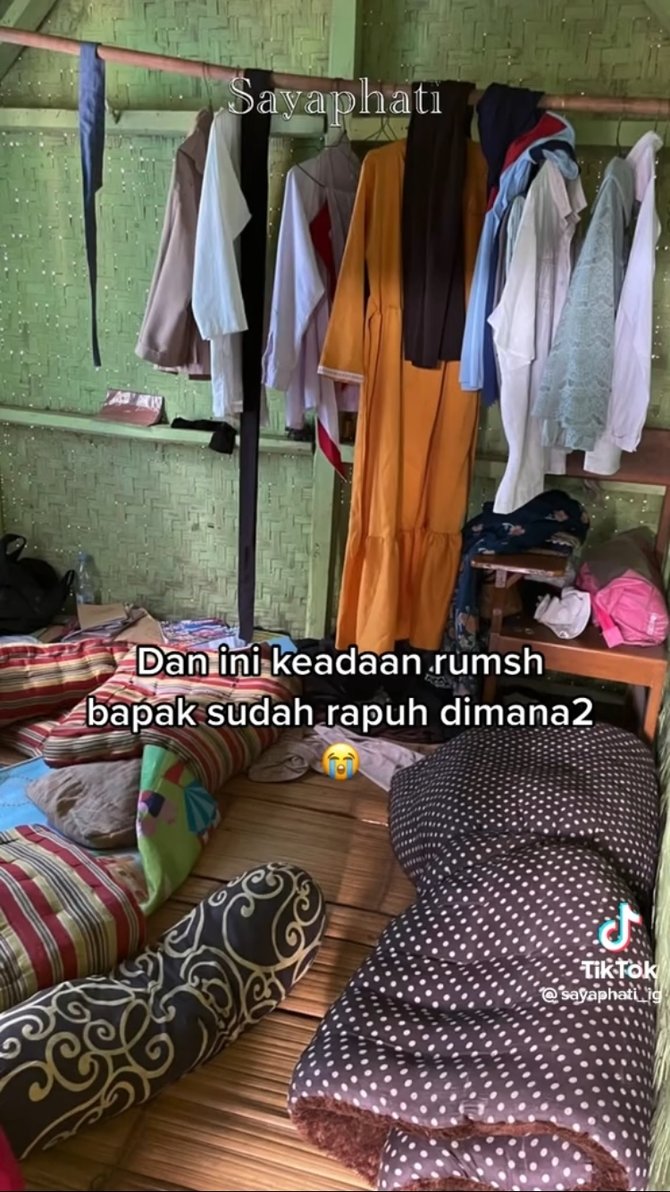 viral bapak penjual korek berpakaian sobek kondisi rumah memprihatinkan