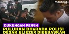 VIDEO: Desak Eliezer Dibebaskan, Puluhan Bharada Polisi Ramaikan PN Jaksel