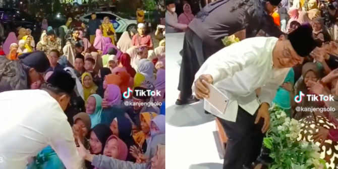Momen Moeldoko Selfie Bareng Emak-emak di Atas Panggung, Sampai Histeris