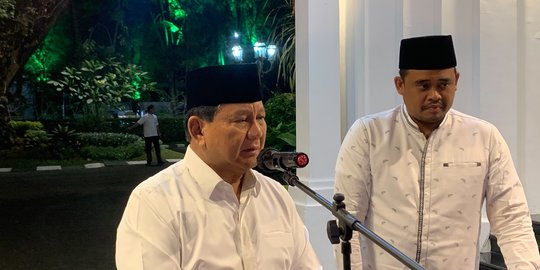 Usai Temui Gibran, Prabowo Mampir ke Rumah Dinas Bobby Nasution