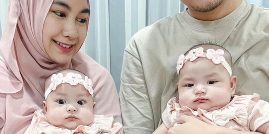 Cantik dan Menggemaskan, Ini Potret Bayi Kembar Anisa Rahma yang Pipinya Gembul