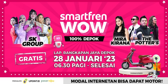 Punya Misi Sukseskan UMKM, Smartfren WOW 100% untuk Indonesia Siap Digelar di Depok