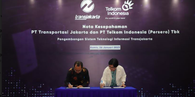 Transjakarta Gandeng Telkom Tingkatkan Layanan Teknologi Informasi