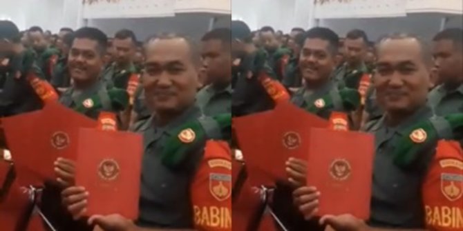 Viral Video Para Babinsa Girang Dapat Uang Rp1 Juta, Amplopnya Logo Kemenhan