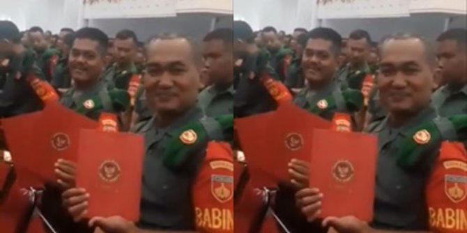 Viral Video Para Babinsa Girang Dapat Uang Rp1 Juta, Amplopnya Logo Kemenhan