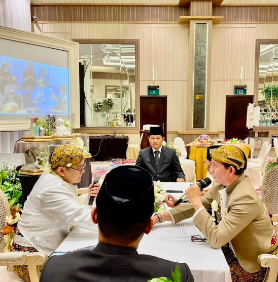 potret kombes endra zulpan jadi saksi pernikahan juliet sabrina amp muhammad rizka