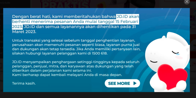 Terungkap, Ini Alasan JD.ID Tutup Permanen di Indonesia