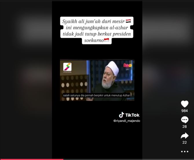 kesaksian syekh mesir presiden soekarno berjasa besar gagalkan penutupan al azhar