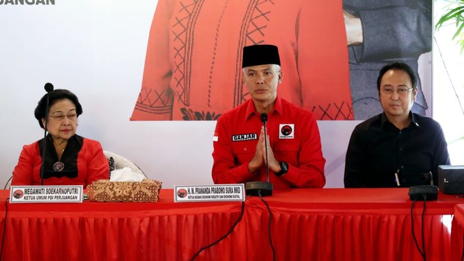 megawati usung ganjar pranowo capres pdip