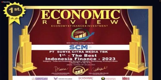 surya citra media sabet 3 penghargaan dari economic review