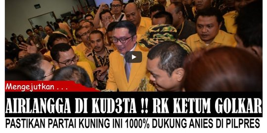 CEK FAKTA: Hoaks Ridwan Kamil Jadi Ketum Golkar Lalu Dukung Anies Maju Capres