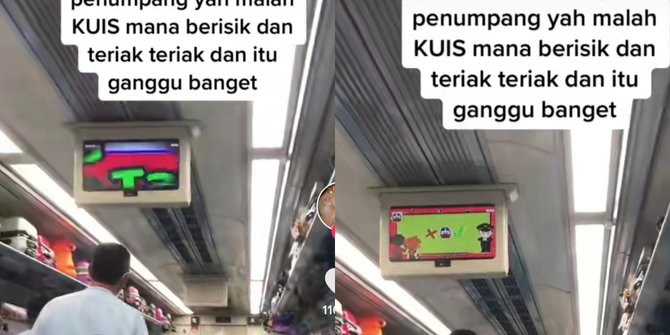 Viral Penumpang Asyik Main Kuis di Dalam Kereta, Jadi Sorotan Warganet