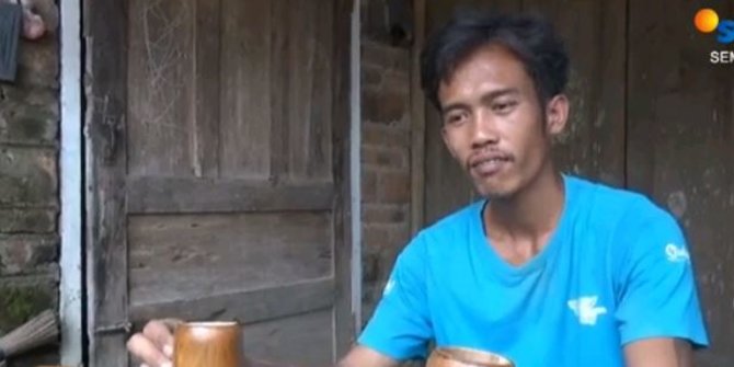 Proyek Sepi, Pekerja Bangunan Sulap Limbah Bambu jadi Kerajinan Gelas