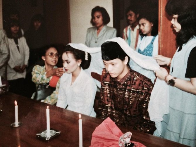 foto lawas armand maulana saat menikah