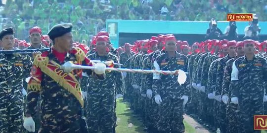 Karnaval Nusantara 1 Abad NU Hari Ini, Marching Band Kolosal Banser hingga Barongsai