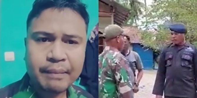 Anggota Brimob Bentak Babinsa TNI AD, Reaksi Prajurit Ini Bikin Merinding